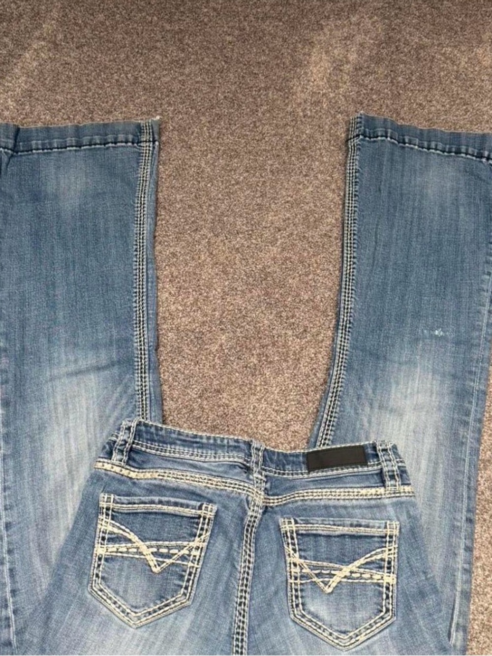 Women's Blue Boot Cut Jeans - Classic Denim Flare